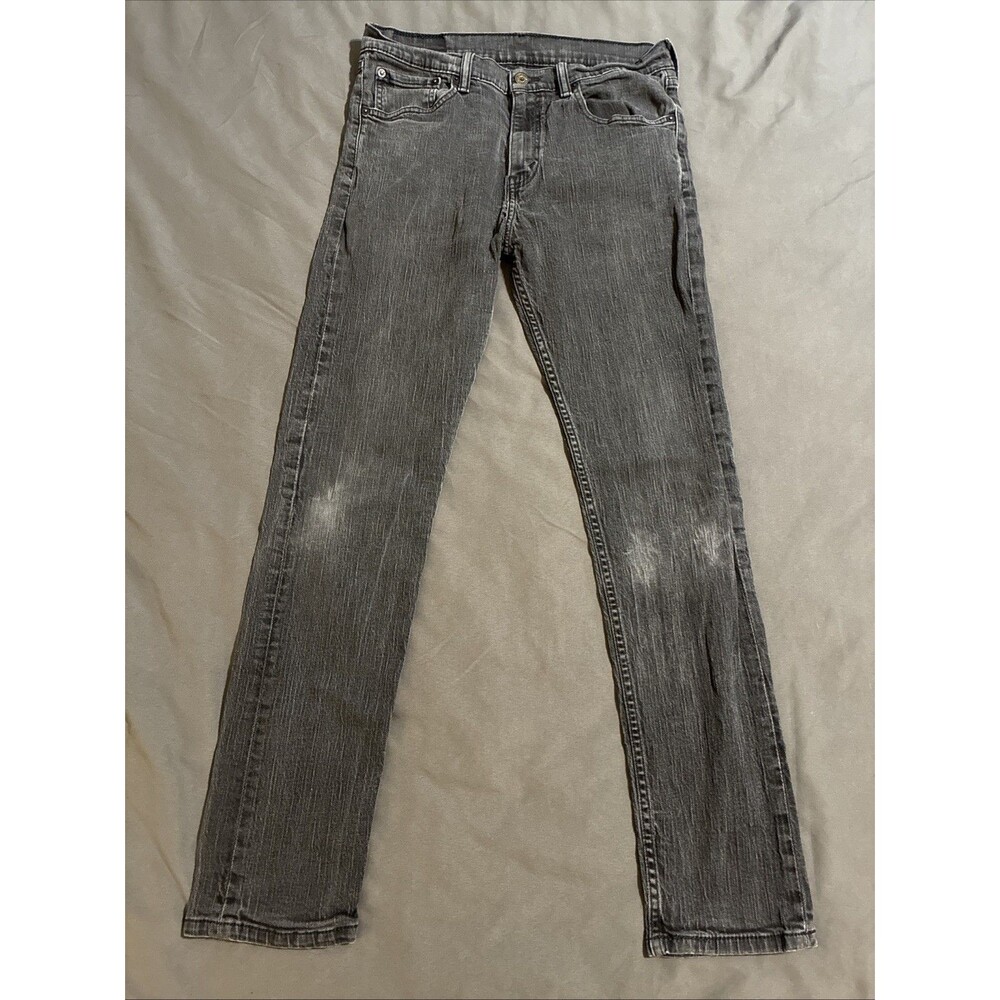 Levi's 508 Jeans Mens 31x32 Dark Gray/light Black Regular Taper Stretch Charcoal